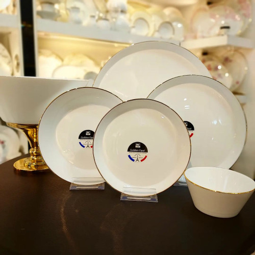 سرویس غذاخوری ۲۶ پارچ گلدن اپال مدل stracture مدل لب طلا