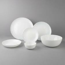 سرویس ۲۶ پارچه ارکوپال گرد مدل سفید مقصود