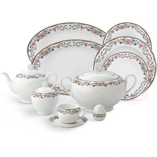 سرویس غذاخوری ۱۰۲ پارچه چینی زرین ایران مدل گلستان