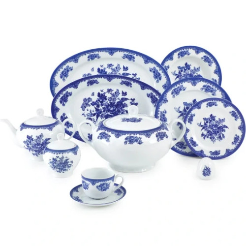 سرویس غذاخوری ۱۰۲ پارچه چینی زرین ایران طرح فلورانس