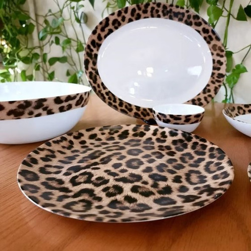 سرویس ارکوپال ۲۶ پارچه طرح پلنگی