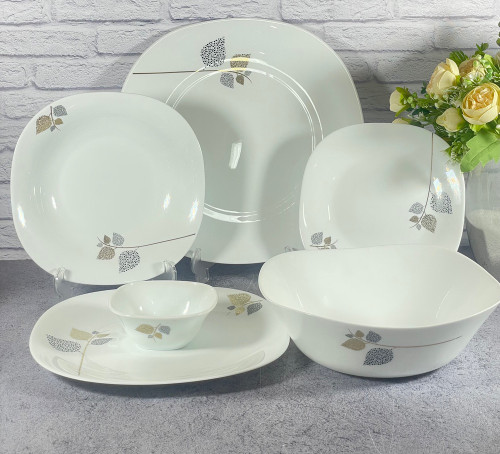 سرویس ارکوپال ۲۶ پارچه مدل شاخه نبات مربع